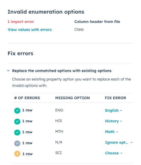 HubSpot Pro Tip: Remapping Invalid Enumeration Options